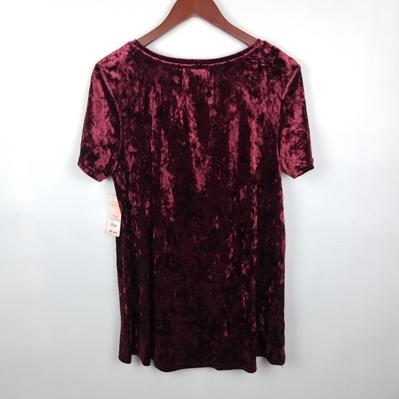 Spring+Mercer NEW Red Velvet Legging Pocket Tee M - Picture 6 of 8